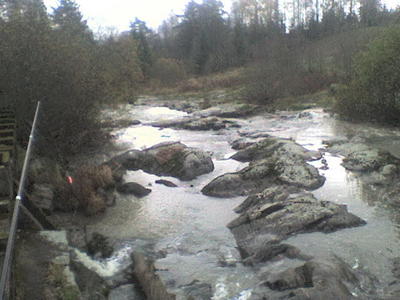 Ala-Myllykoski on vaikeampi kalastaa, koskaa siinä on todella kova virtaus