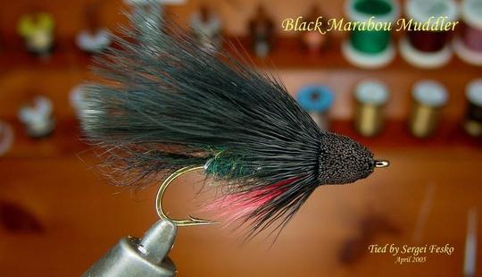 Black Marabou Muddler