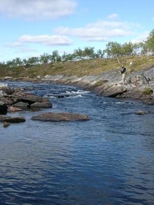 Silisjoki on yläosiltaan paikoin todella kapea 